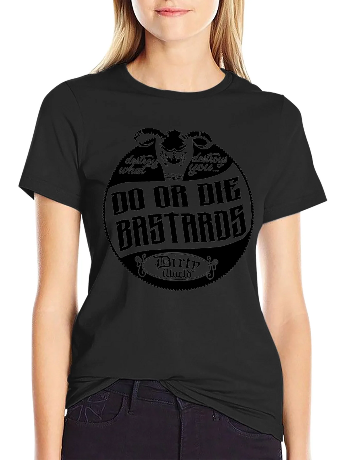 Do or Die Bastards Black T-Shirt - Dirty World Apparel