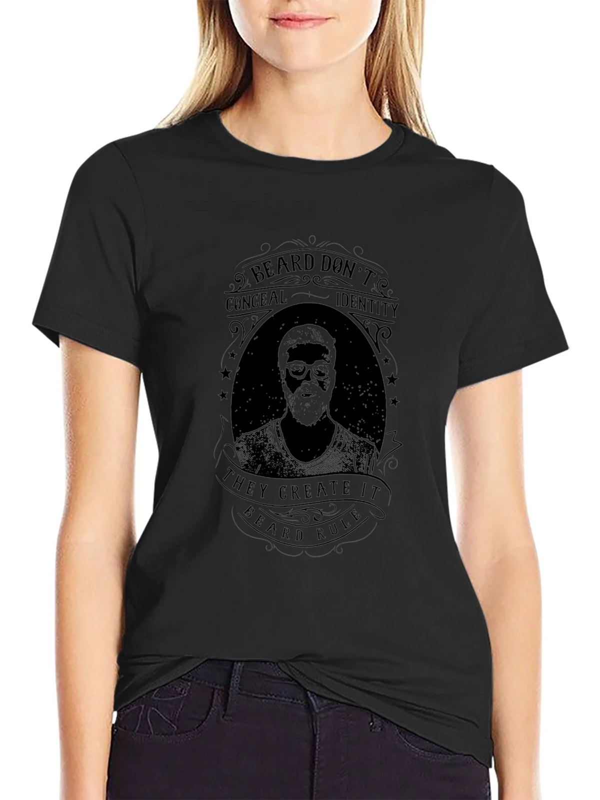 Beard Rule Graphic Tee - Black
