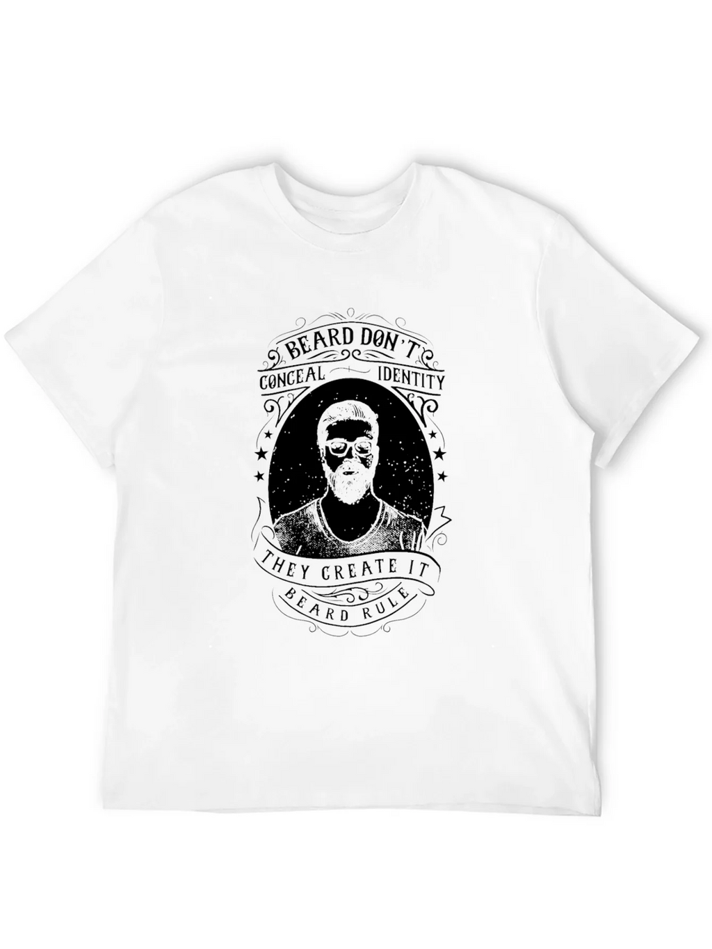 Beard Rule Graphic Tee - Black