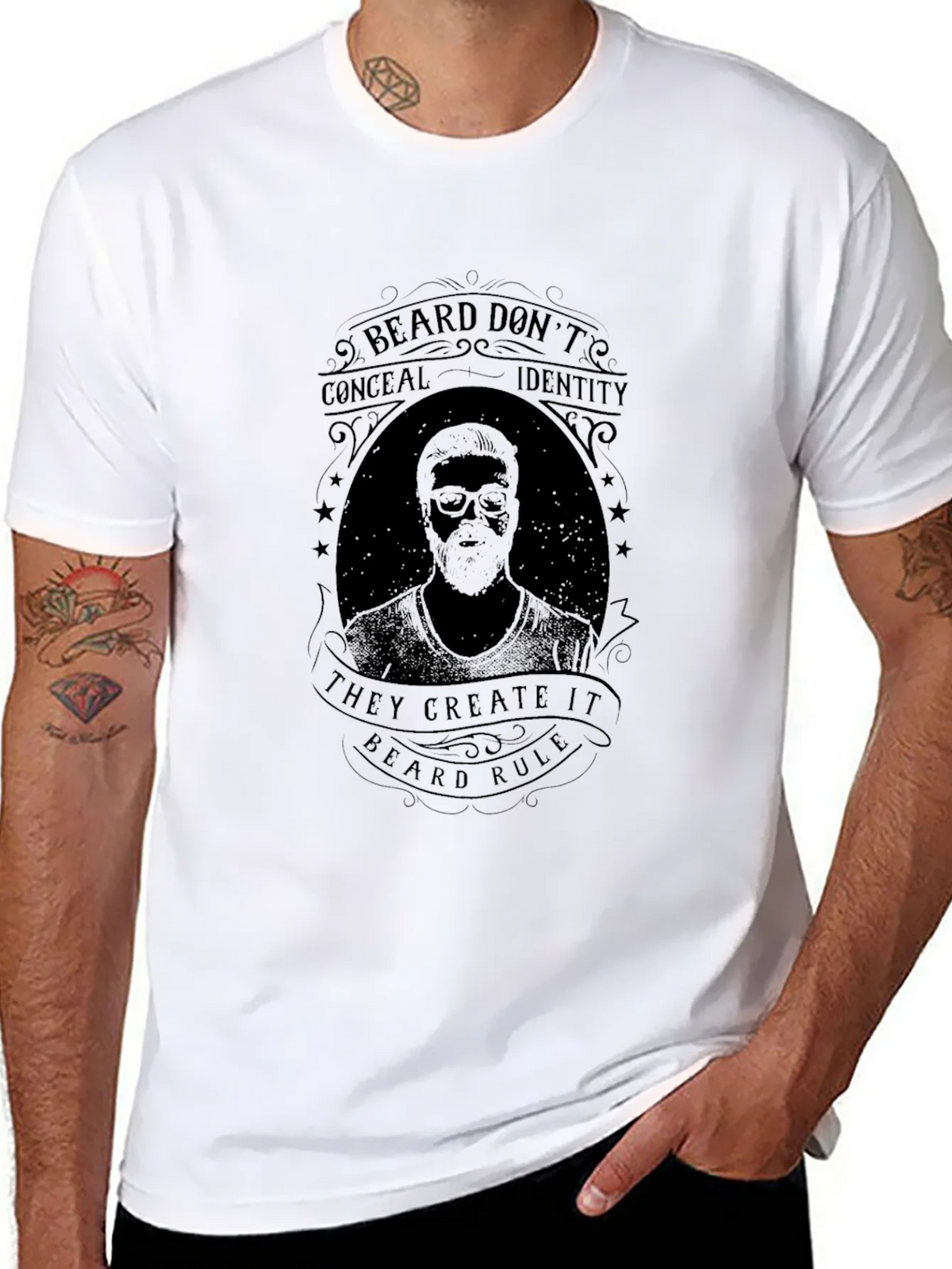 Beard Rule Graphic Tee - Black