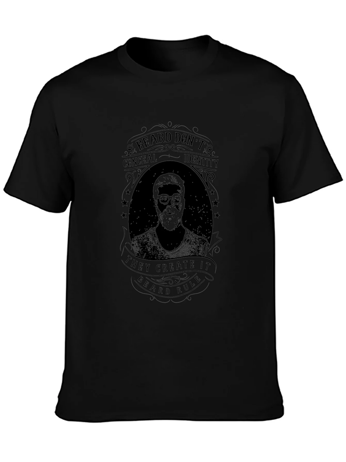 Beard Rule Graphic Tee - Black