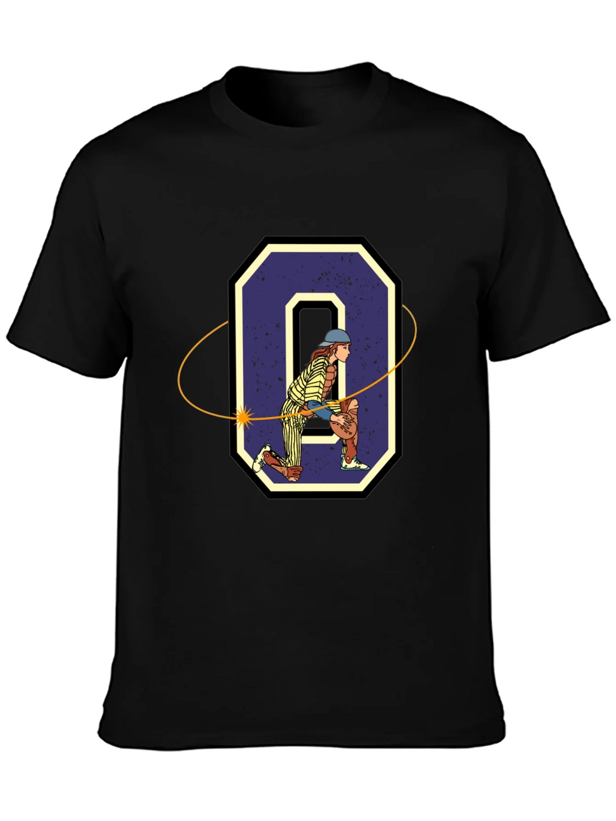 Baseball Catcher O Graphic T-Shirt