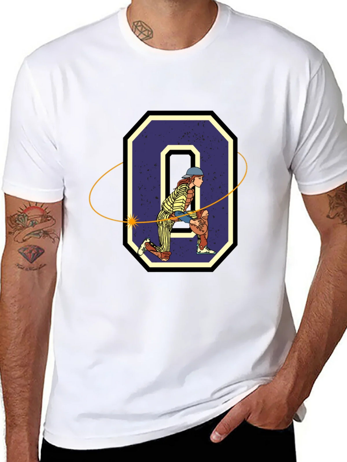 Baseball Catcher O Graphic T-Shirt