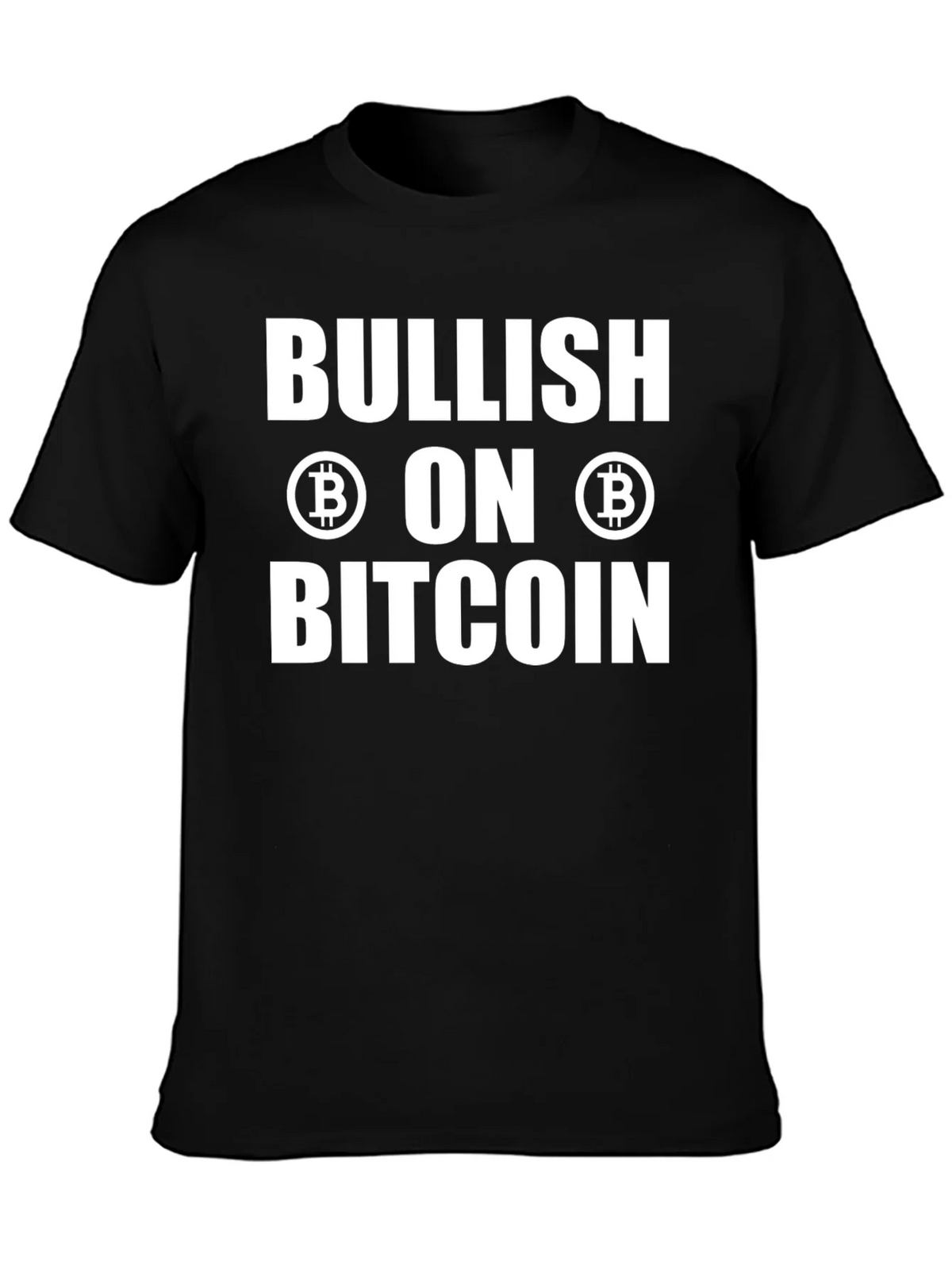 Bullish on Bitcoin Black T-Shirt