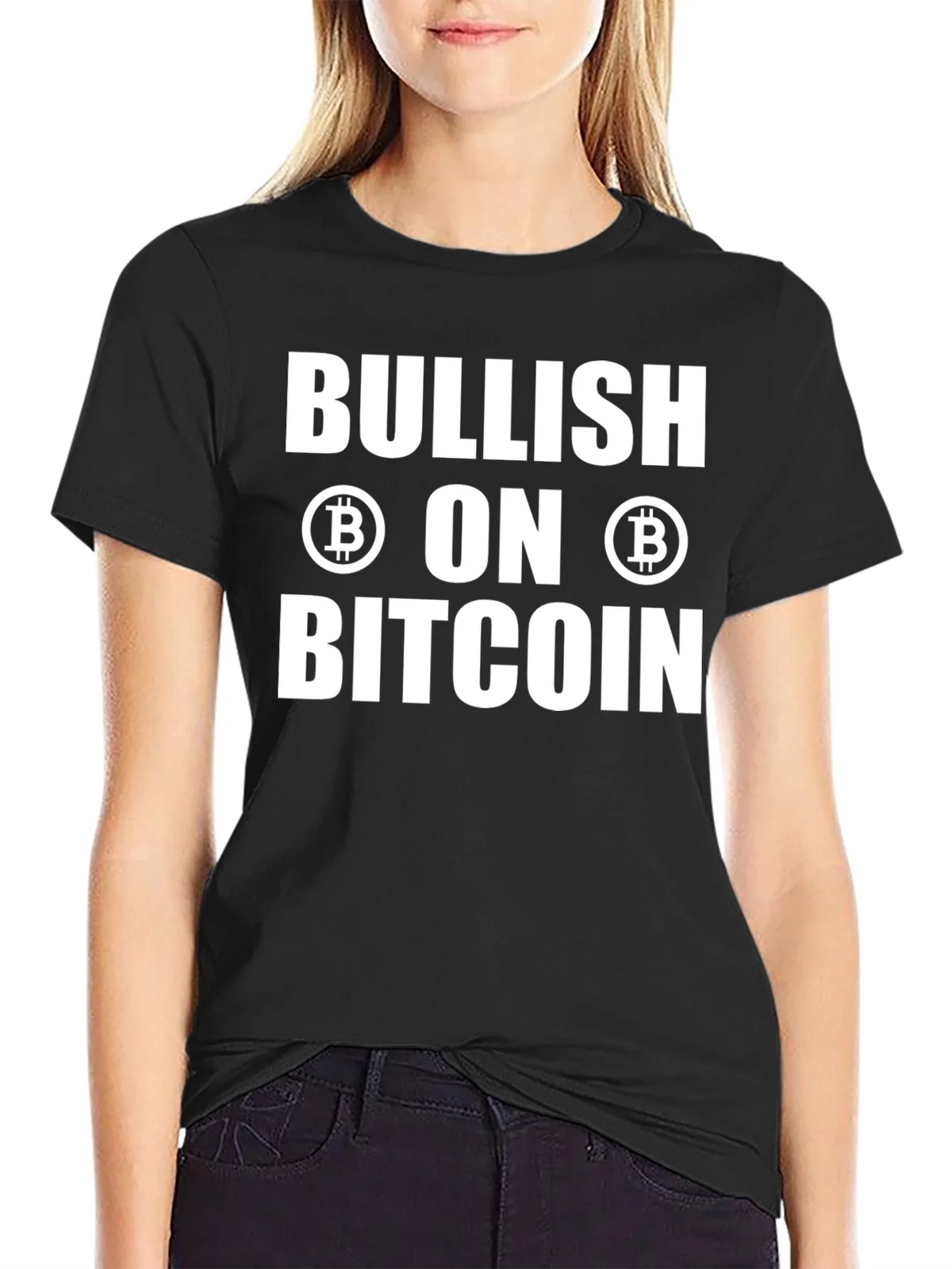 Bullish on Bitcoin Black T-Shirt
