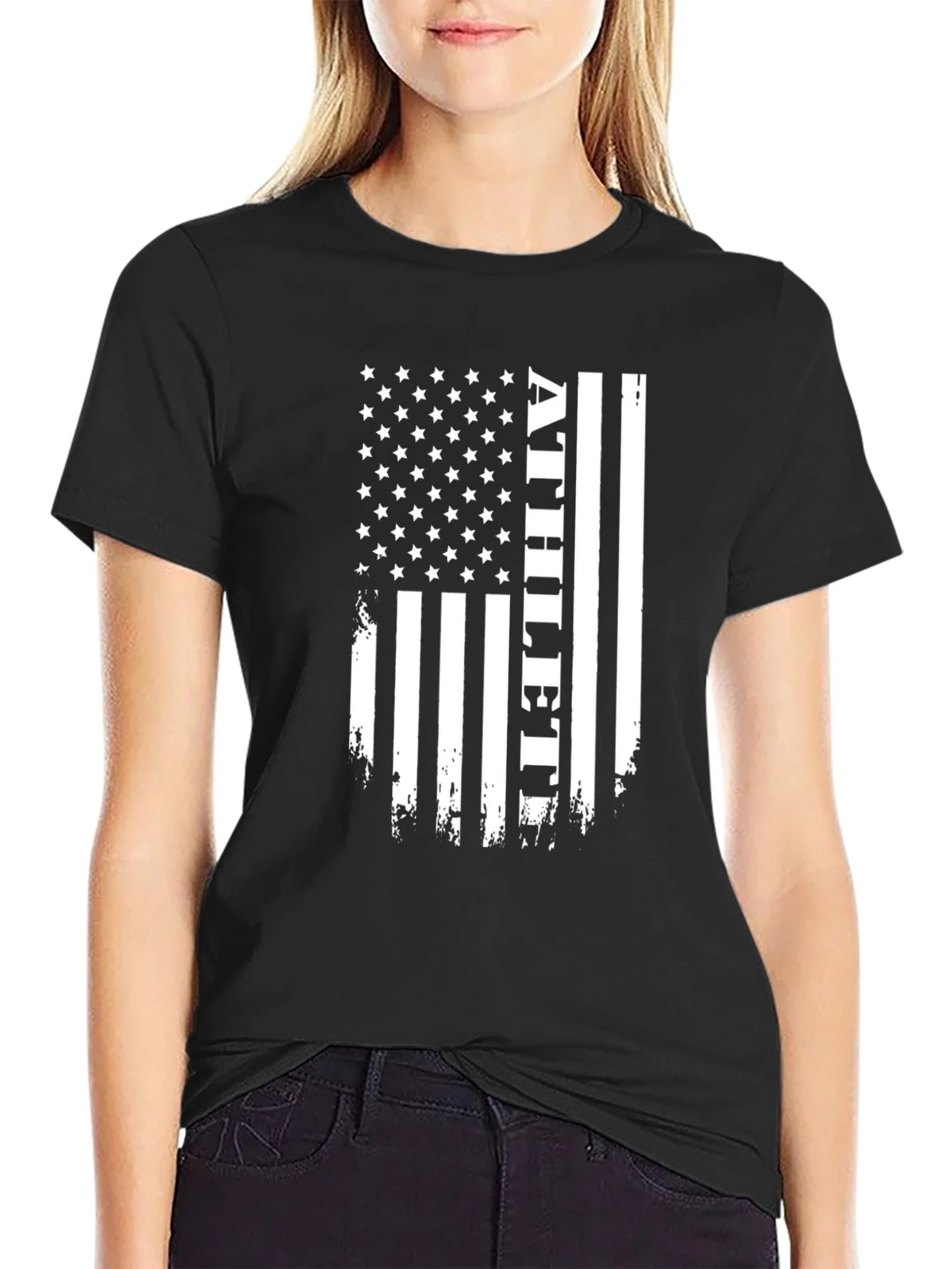 Athlete USA Flag Graphic T-Shirt