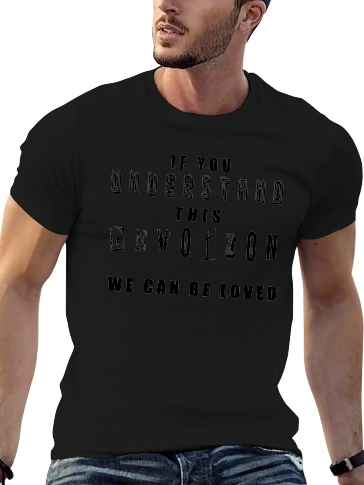 Devotion Graphic T-Shirt - Unisex Black Tee
