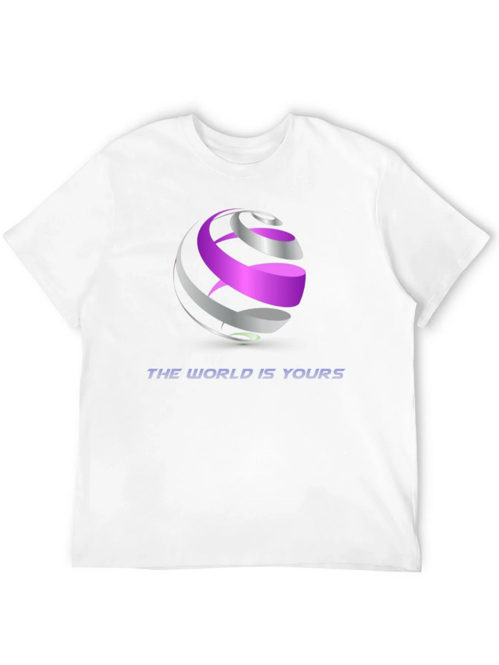 Abstract Globe Graphic Black T-Shirt